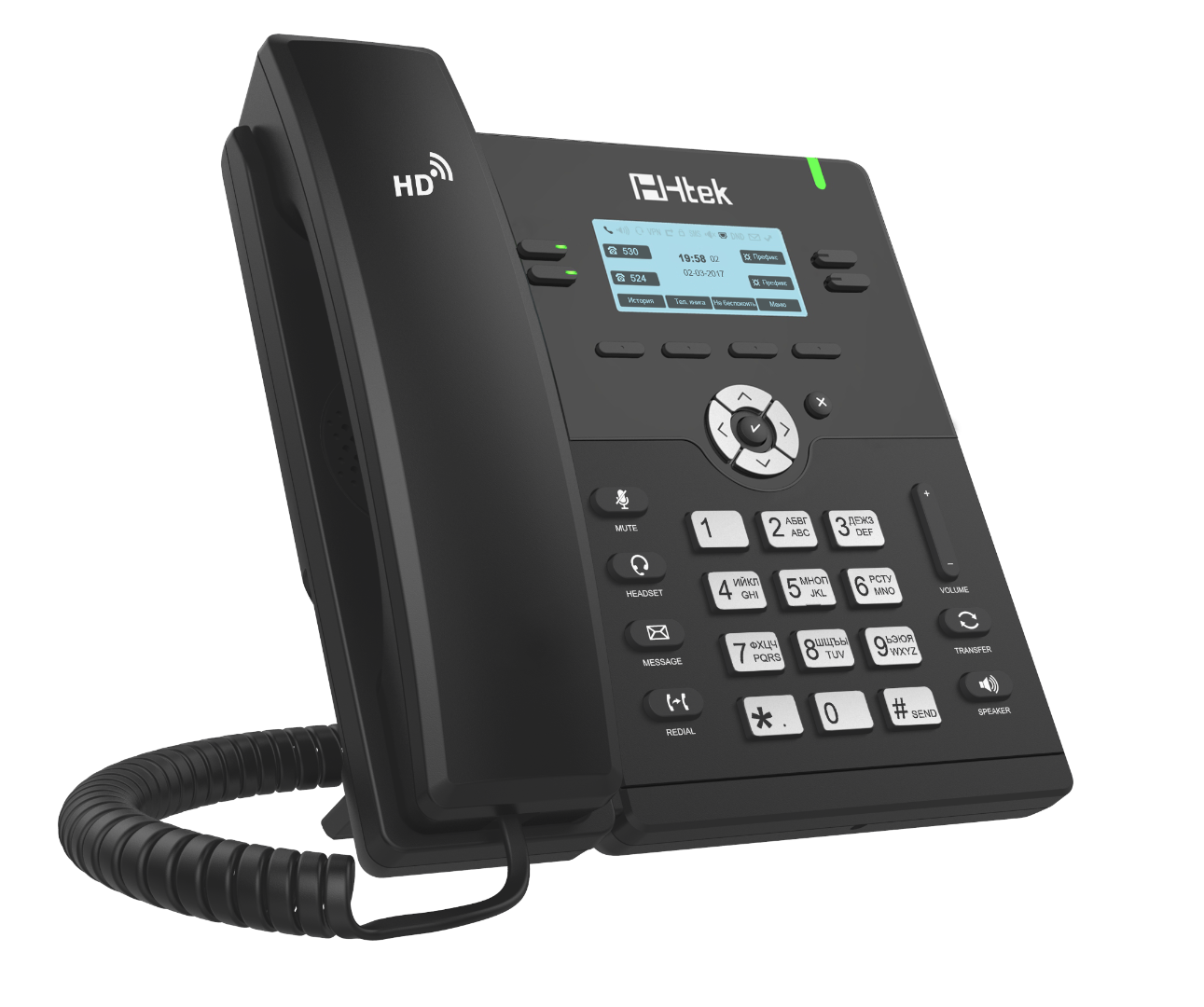 Htek UC912E RU - IP-телефон базового уровня с Bluetooth и WiFi