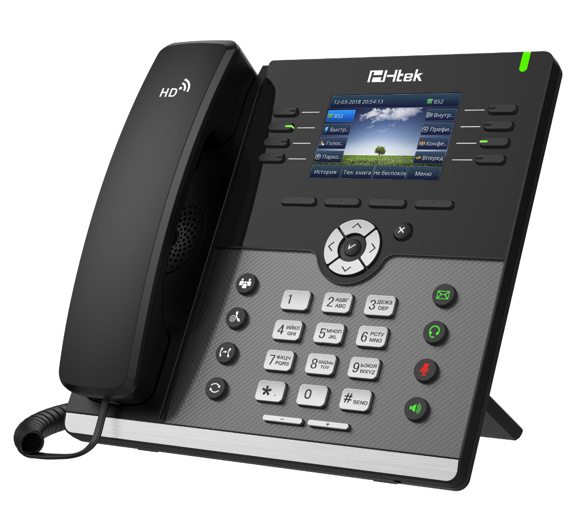 Htek UC924E RU - гигабитный цветной IP-телефон с Bluetooth и WiFi