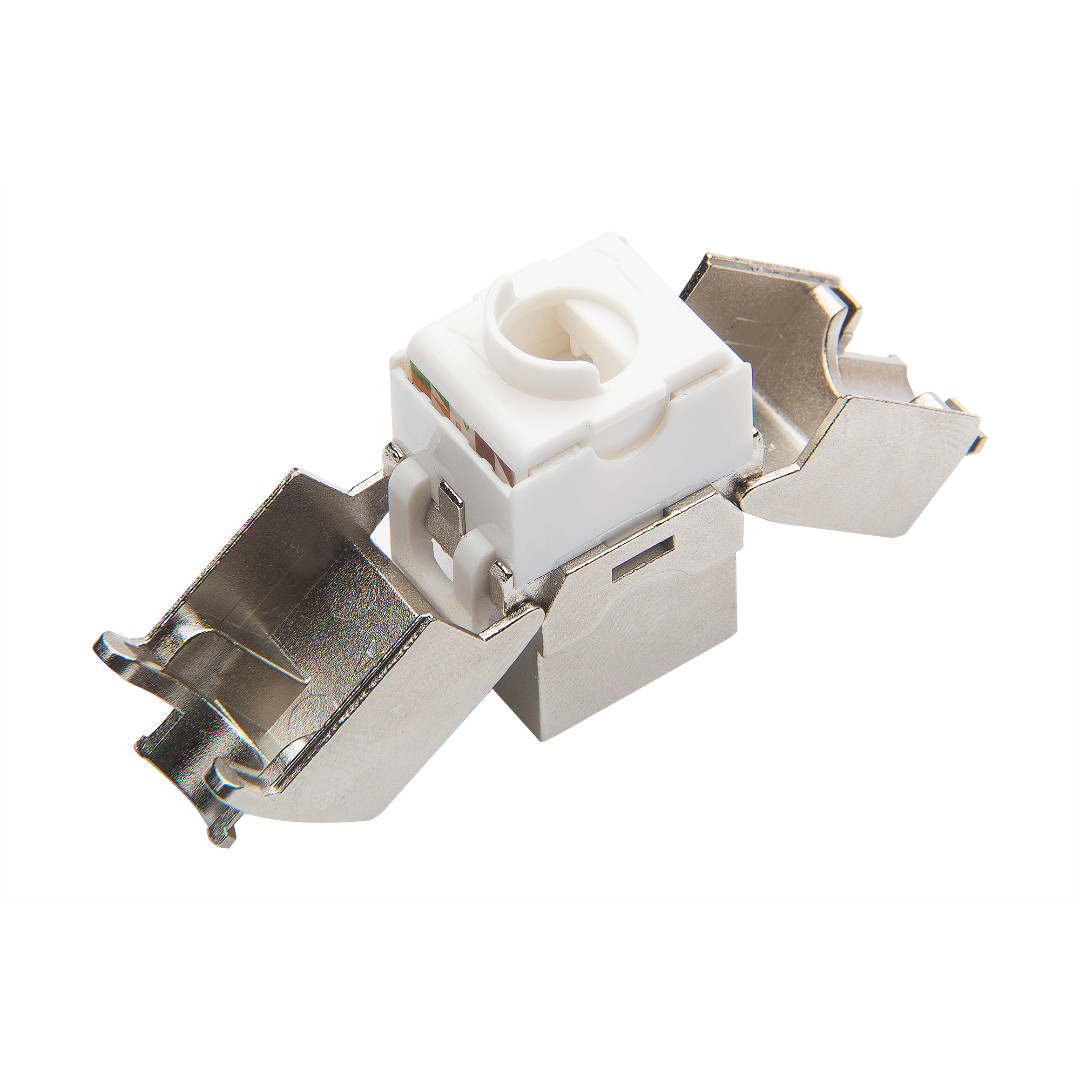 Розеточный модуль Datarex Keystone кат.5e, FTP, 1xRJ45, T568A/B, монтаж без инструмента